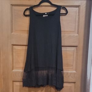 Chic Black Layered Tank Top